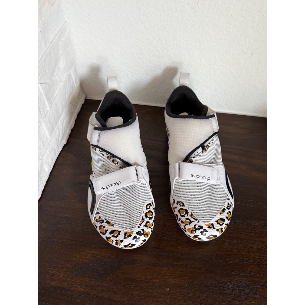 Nike SuperRep Cycle Indoor Cycling Shoes White Leopard Women's 7.5